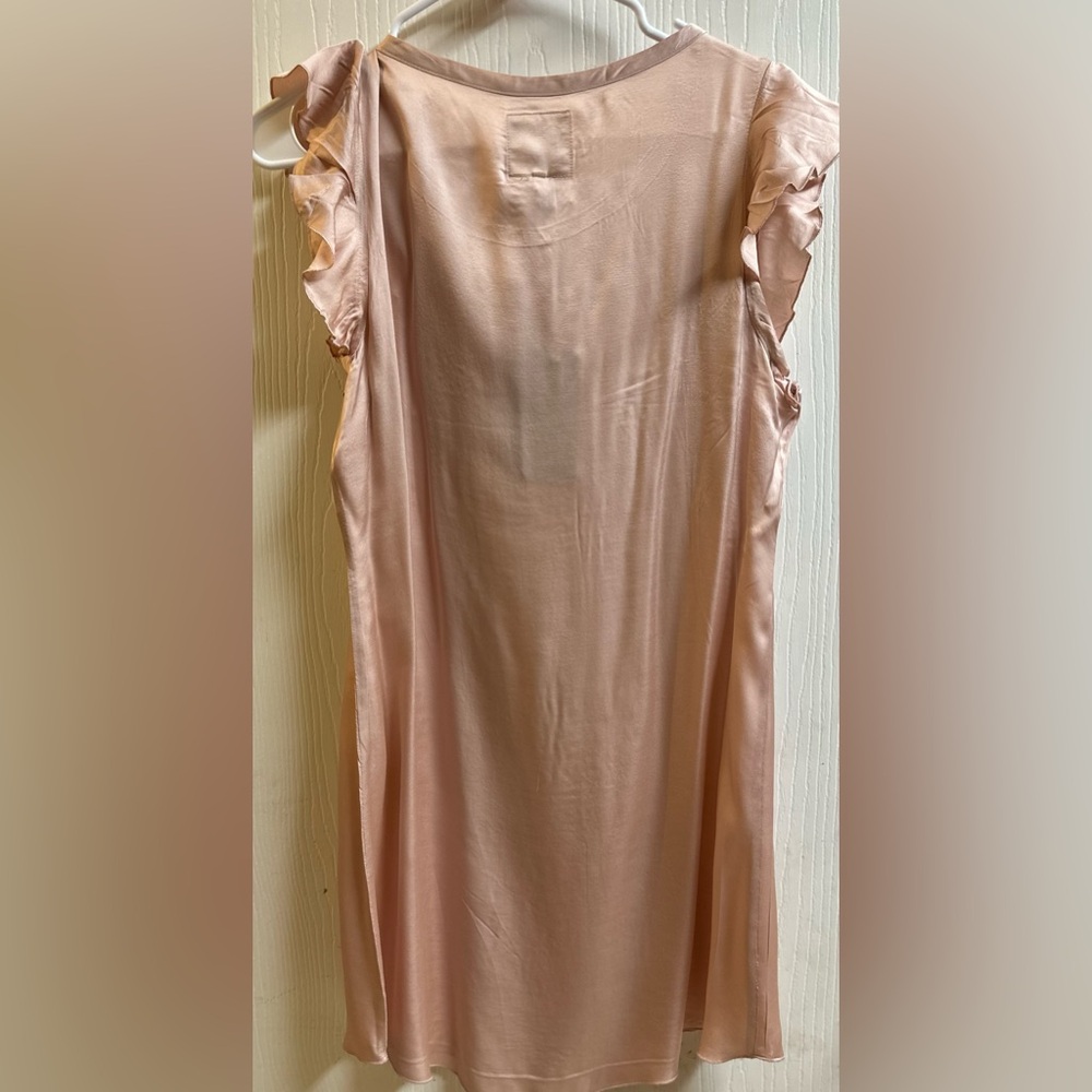 NWT Chaser Silky Fluttered Sleeve HiLo Shirttail Dress - Picture 6 of 6